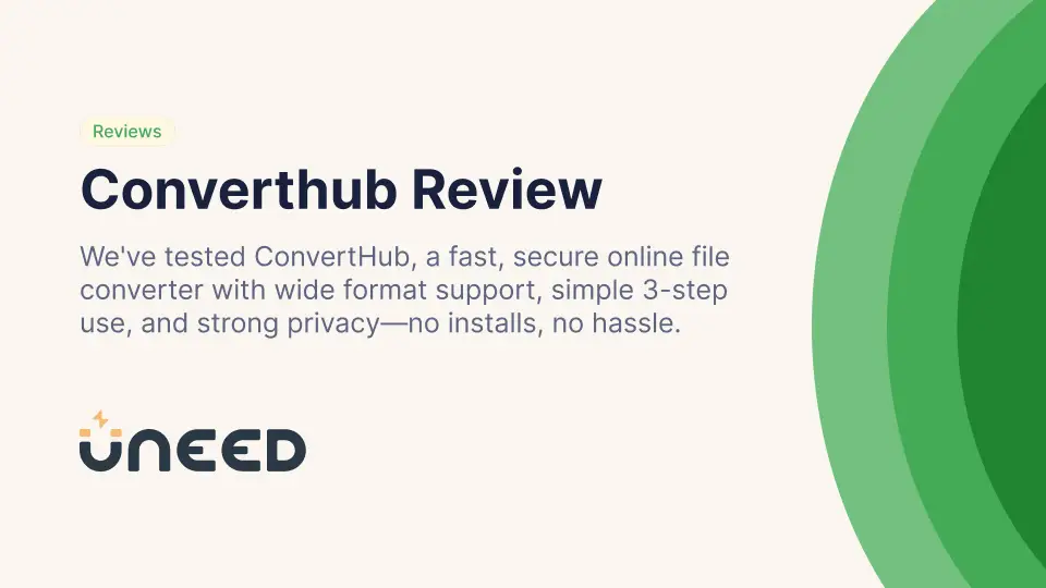 ConvertHub Review - Fast, Secure Online File Converter