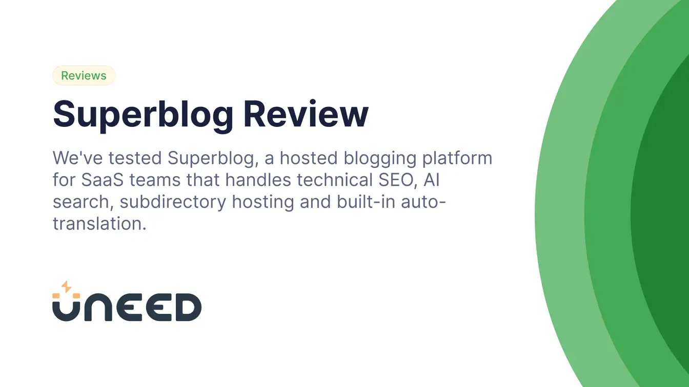Superblog Review - A Blogging Platform Built for Google and ChatGPT