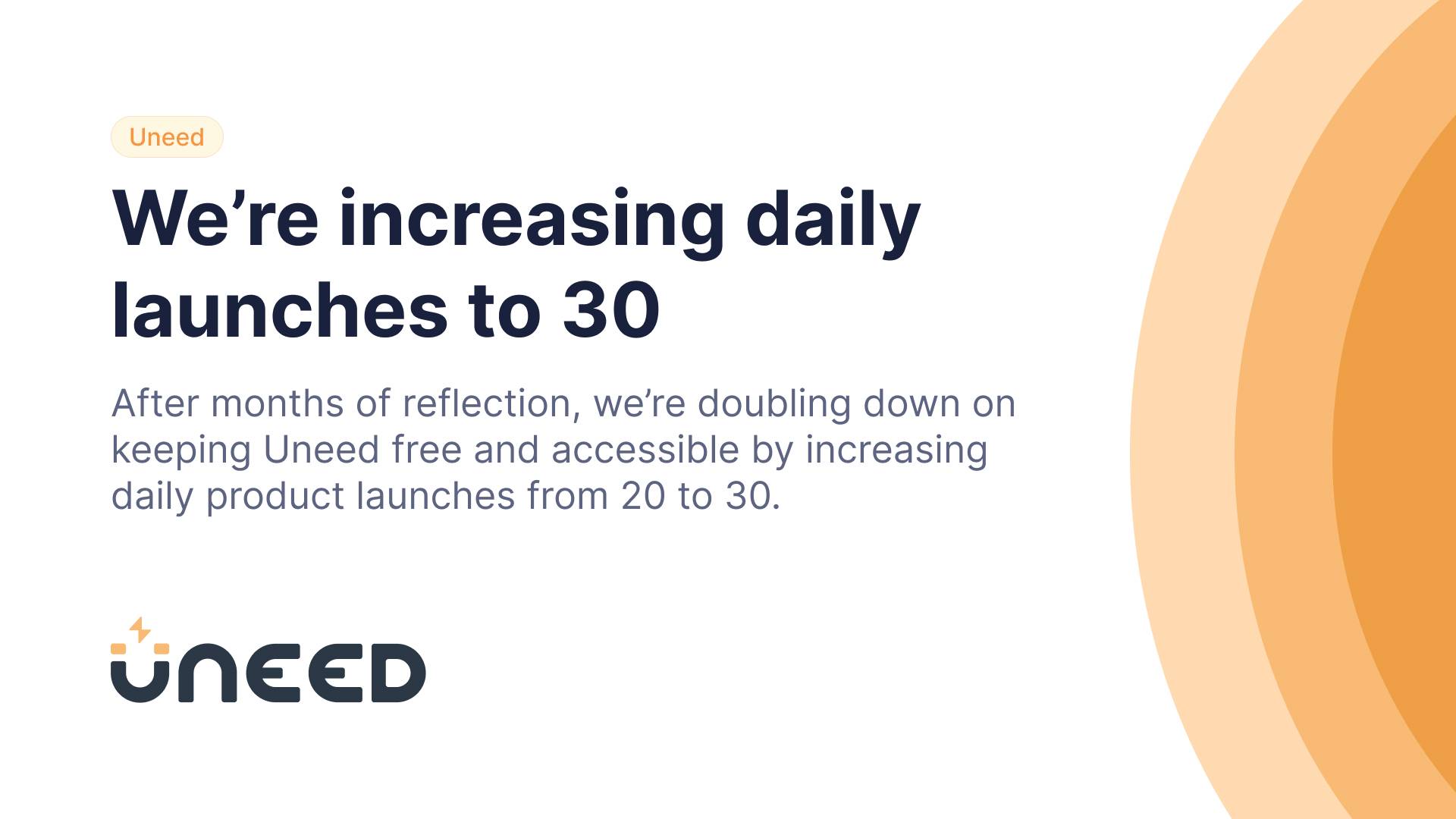 We're increasing daily launches to 30