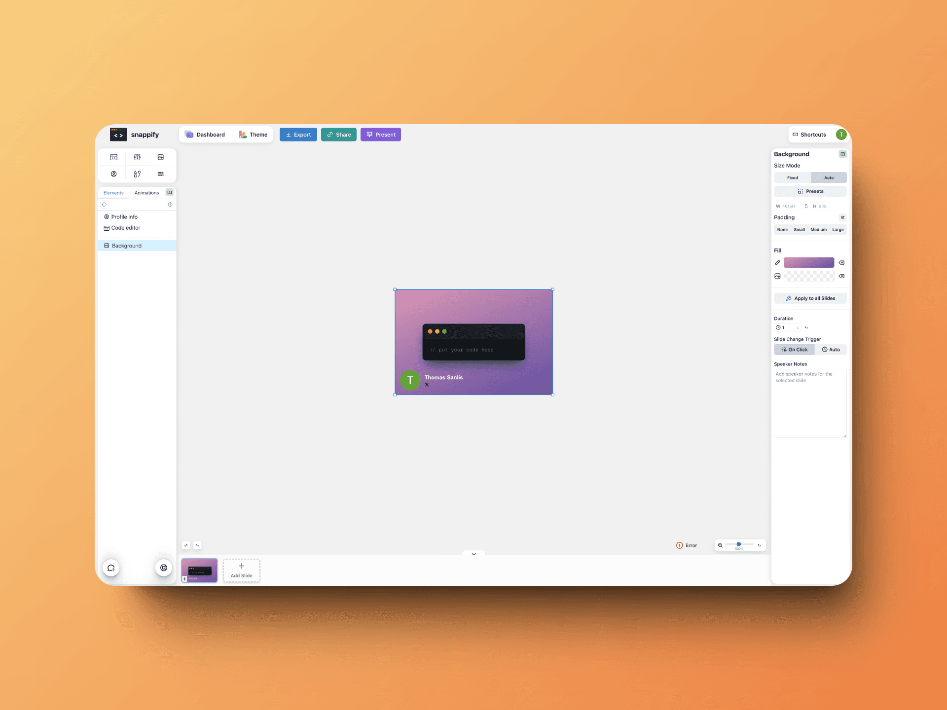 snappify editor