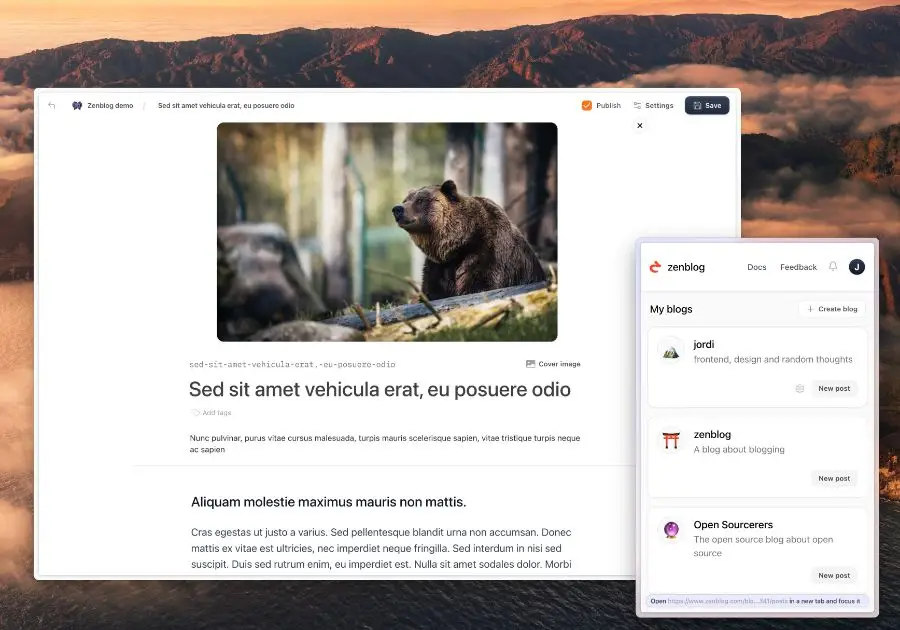 Zenblog product image