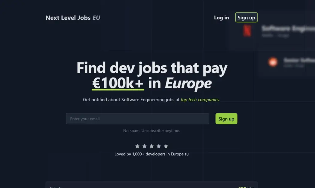 Next Level Jobs EU product image