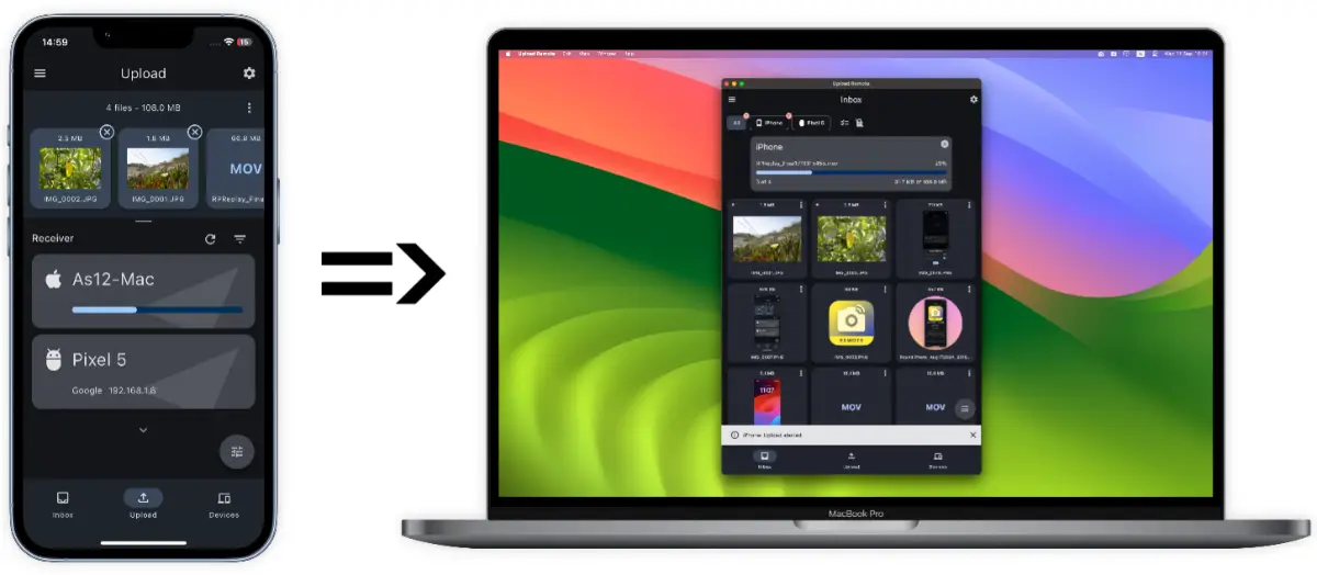 Upload Remote screenshot 2
