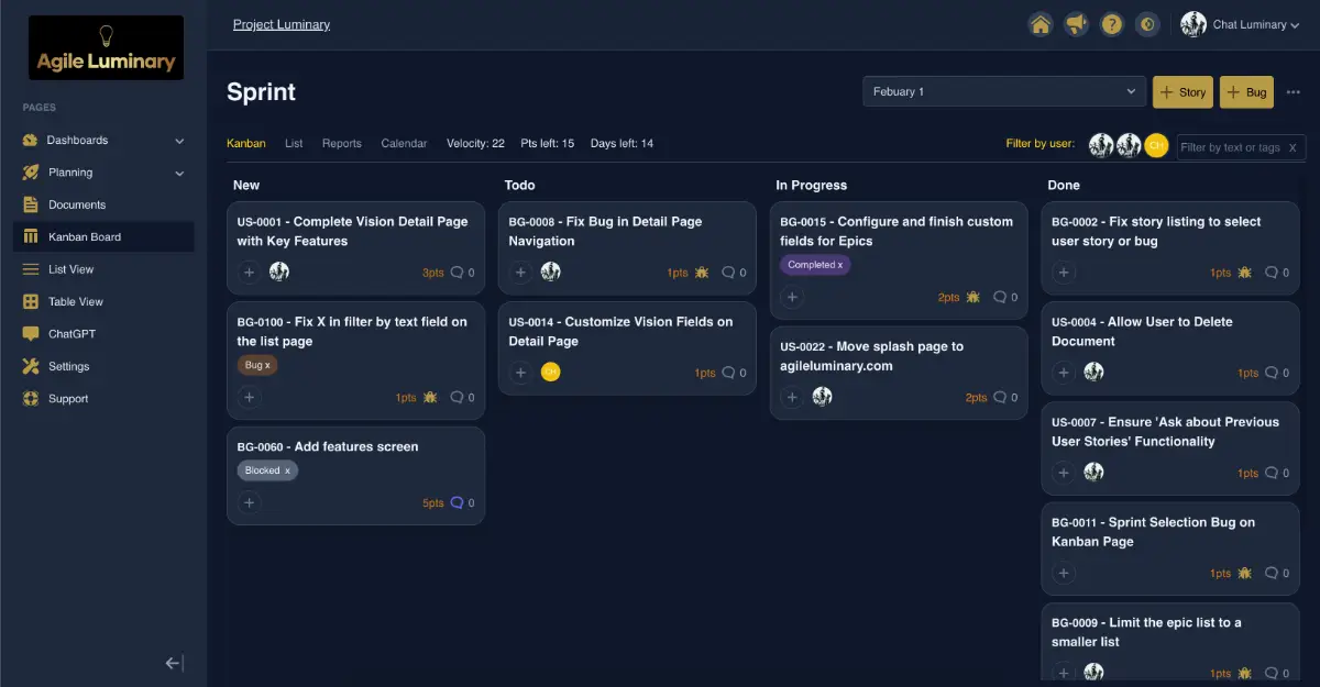 Agile Luminary screenshot 2