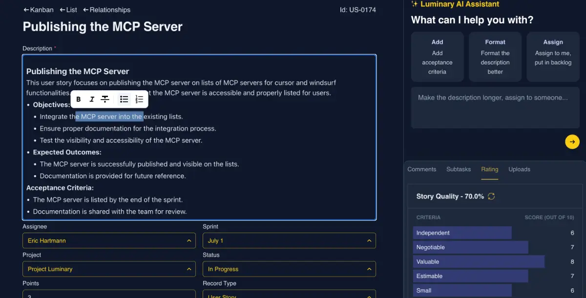 Agile Luminary screenshot 4