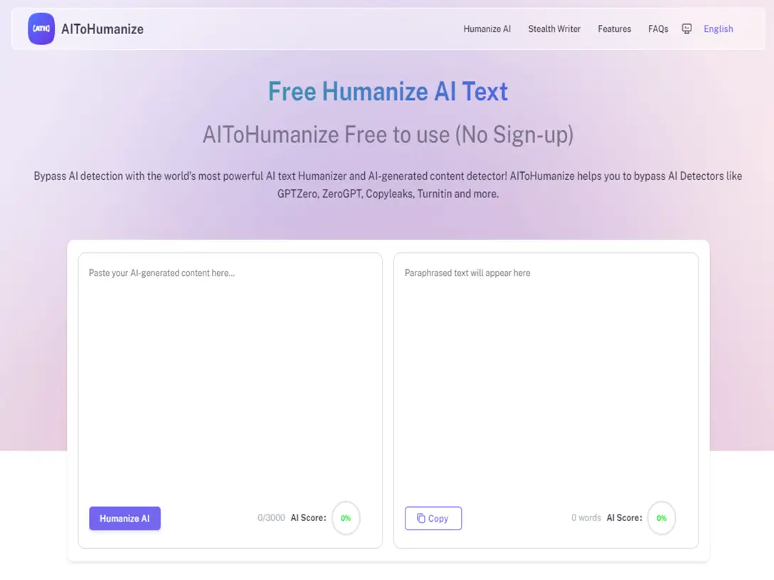 AIToHumanize	 screenshot 1