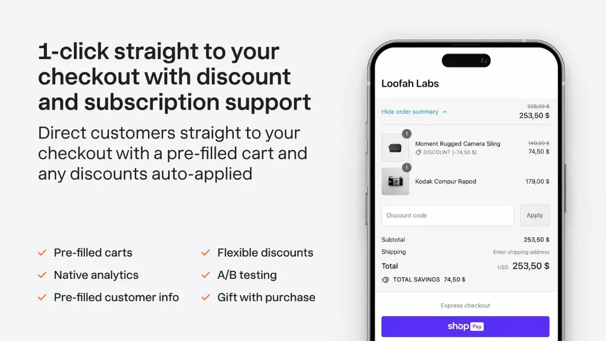 Checkout Links screenshot 3
