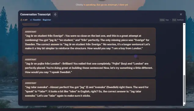 ChickyTutor screenshot 2