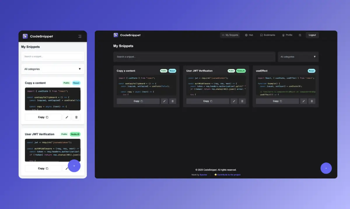 Codesnippet screenshot 3