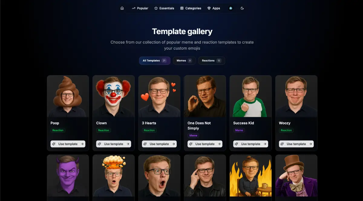 Custom emoji generator screenshot 1