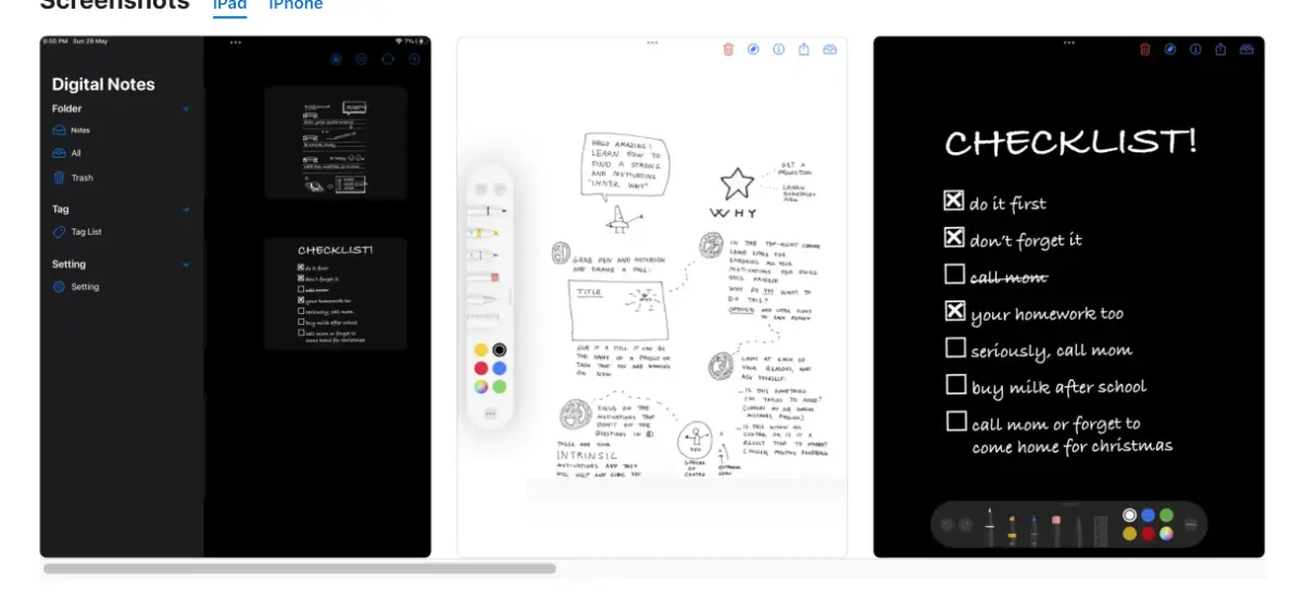 Digital Notes: Handwritten Note Taking App screenshot 2