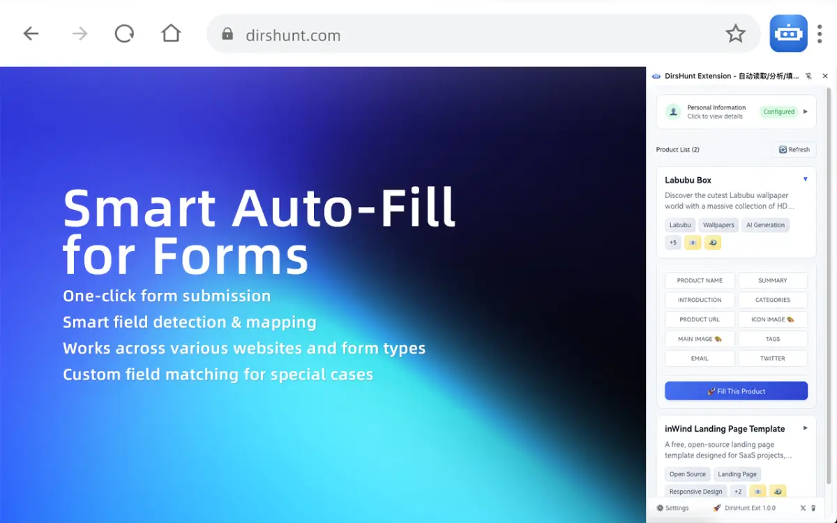 DirsHunt Ext screenshot 4