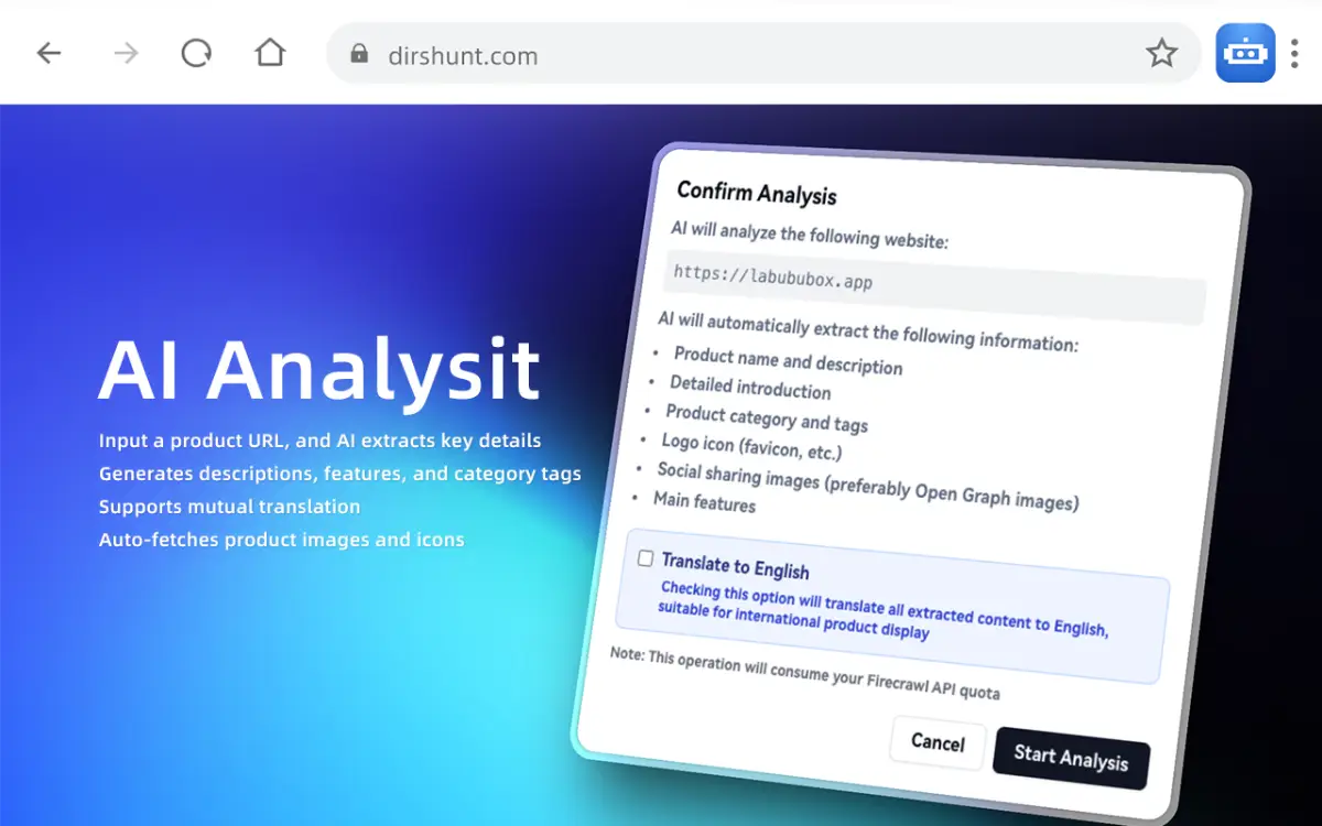 DirsHunt Ext screenshot 3