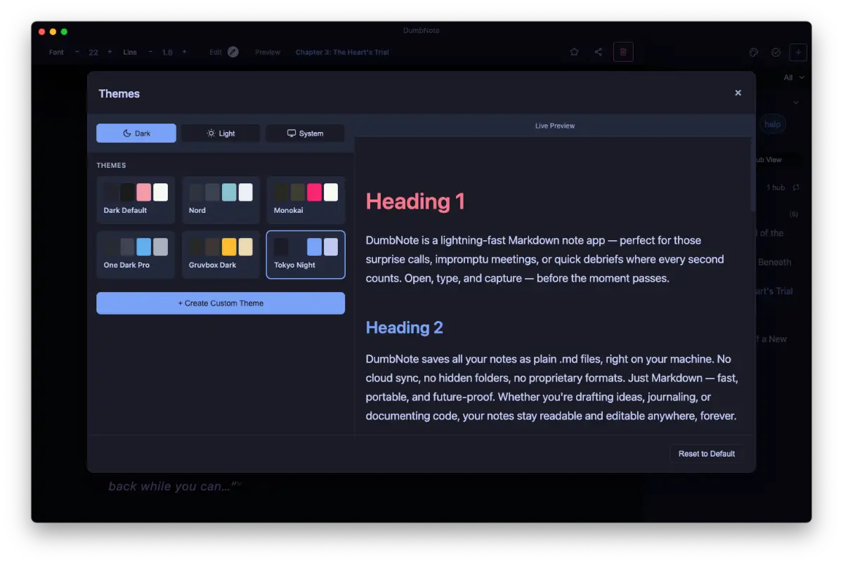 Dumbnote screenshot 2