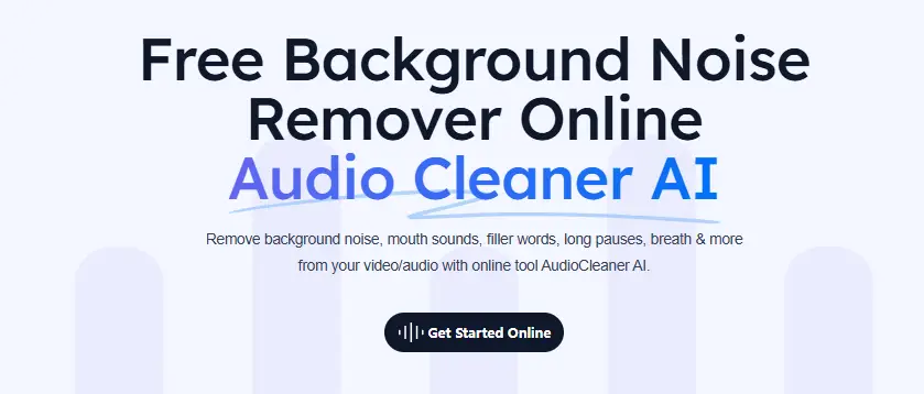 Free AI Audio Cleaner Online screenshot 1