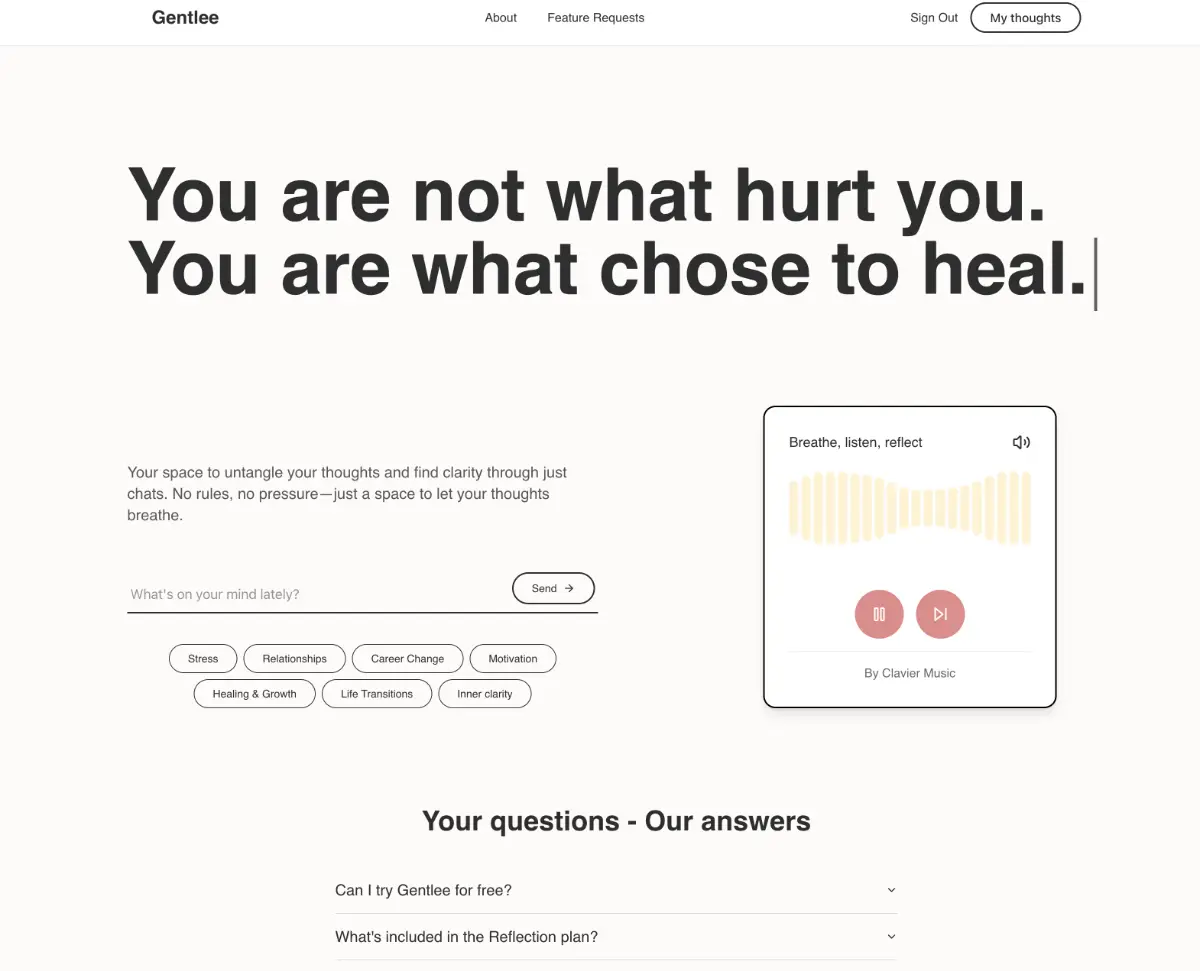 Gentlee screenshot 1