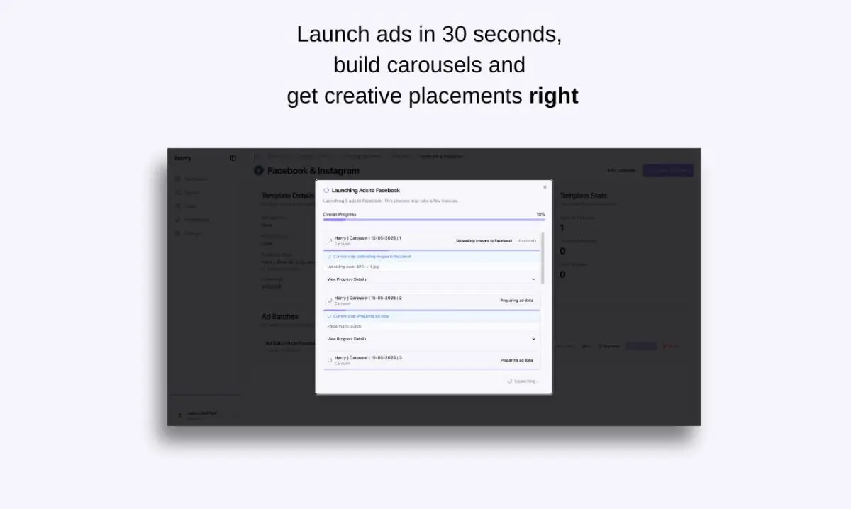 Harry - Bulk Ad Launcher screenshot 1