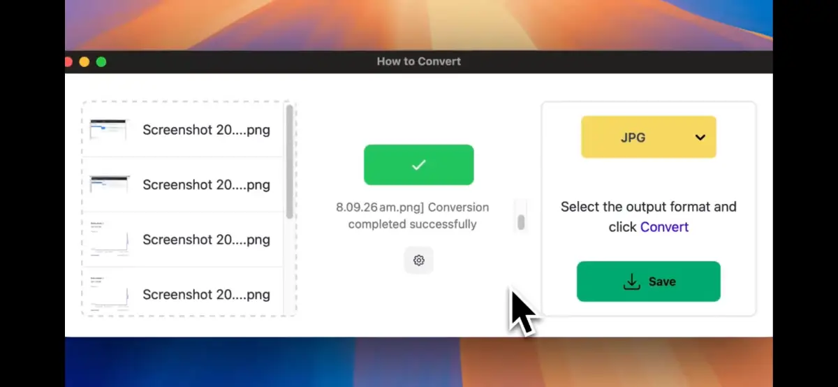 How to Convert screenshot 3