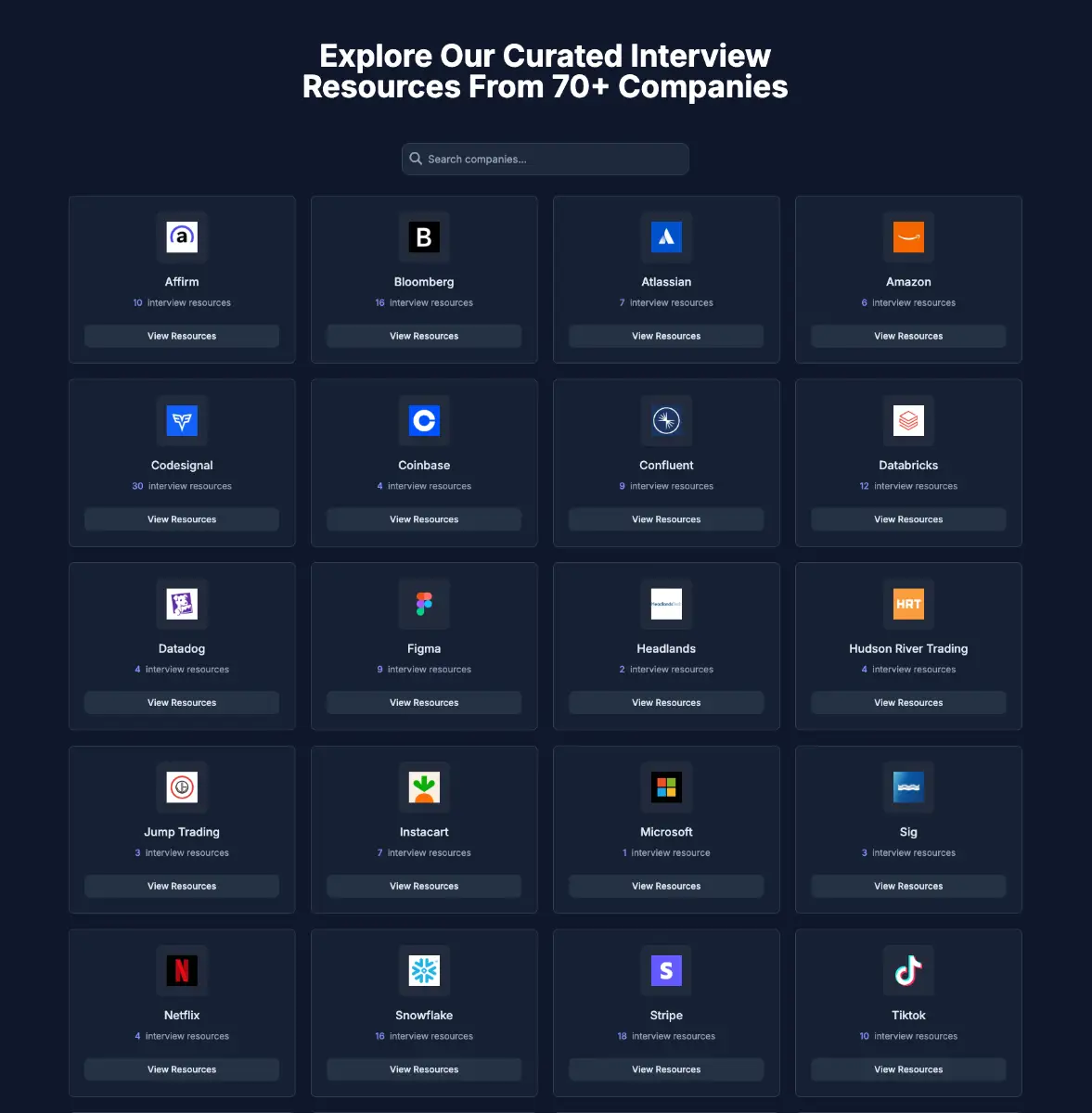 InterviewDB screenshot 2