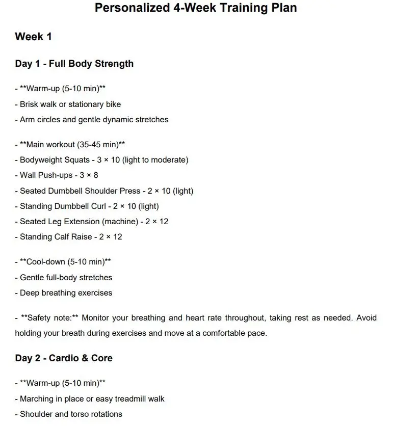 MyFitTrainingPlan screenshot 3