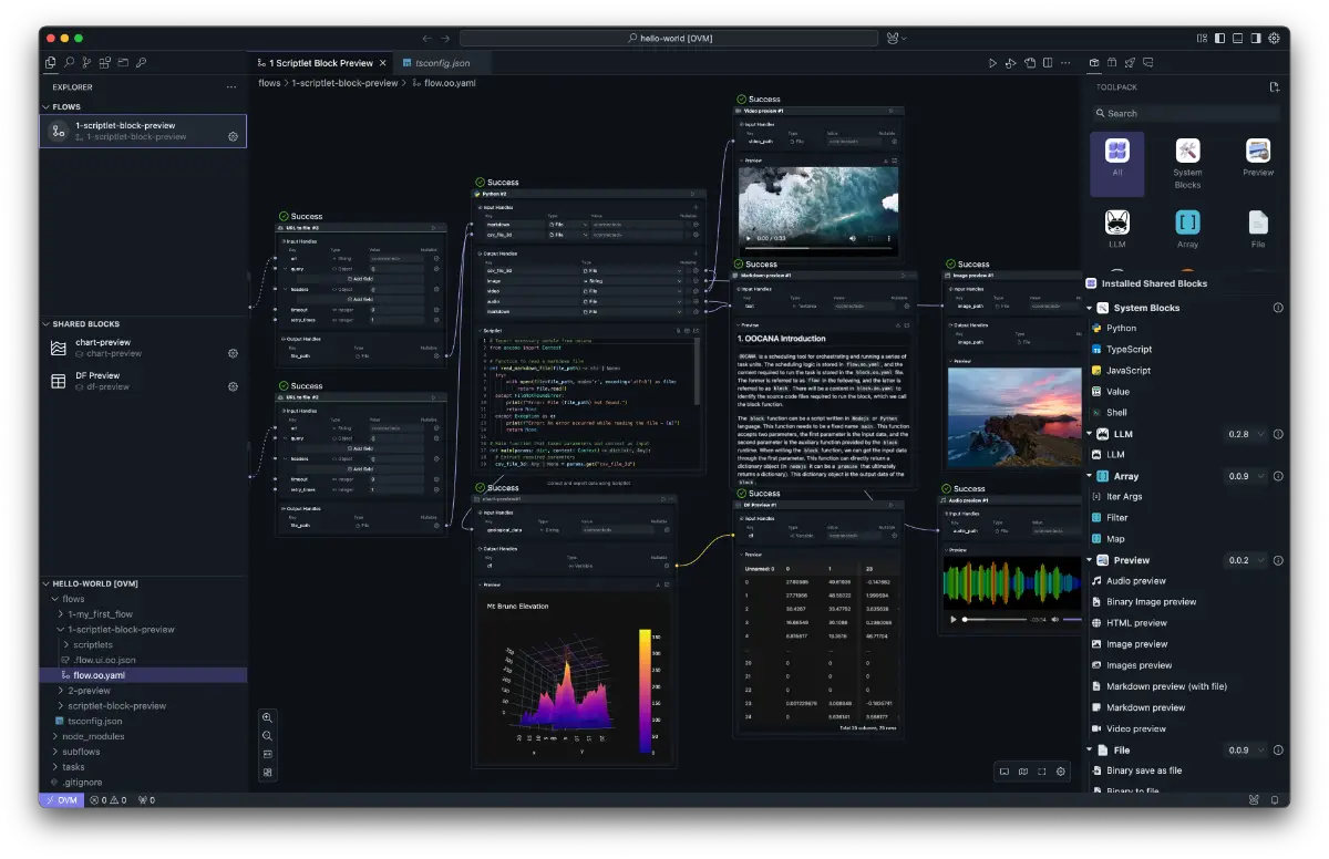 oomol studio screenshot 2