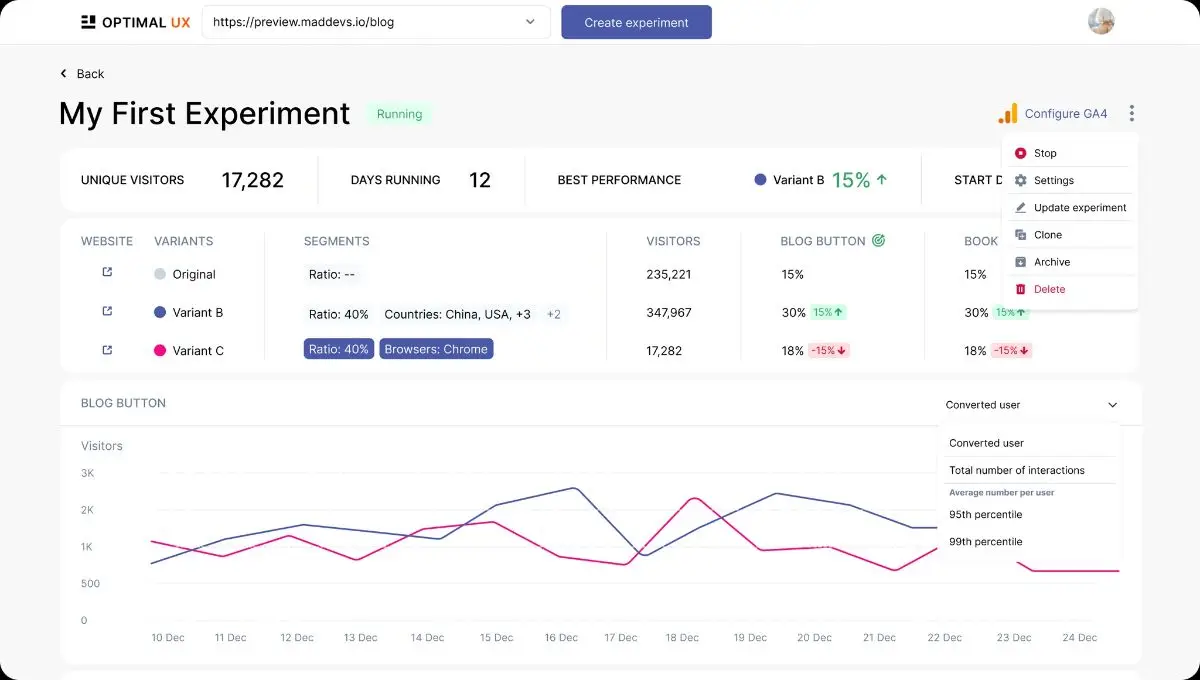 Optimal UX screenshot 2