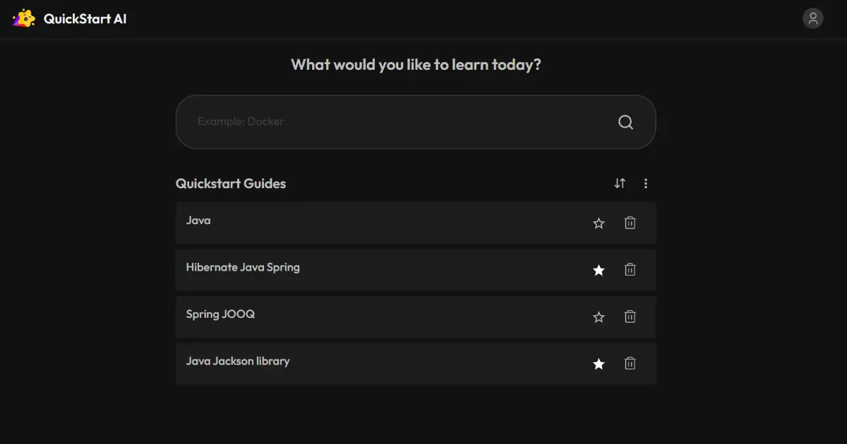 QuickStart AI screenshot 1