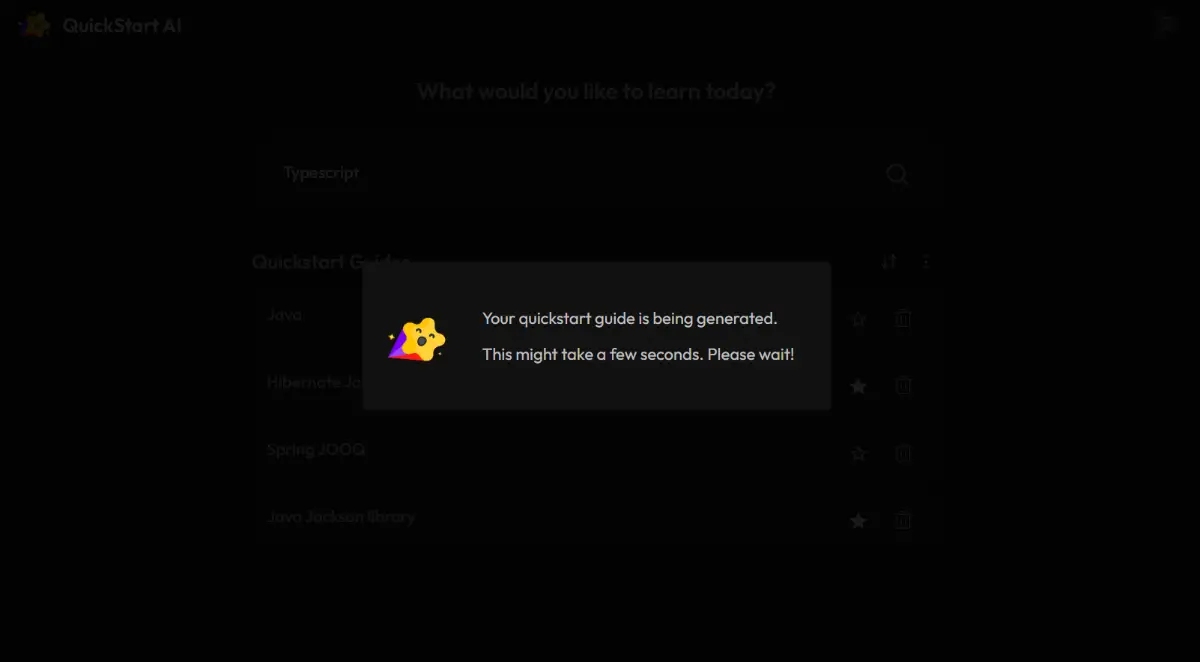 QuickStart AI screenshot 2