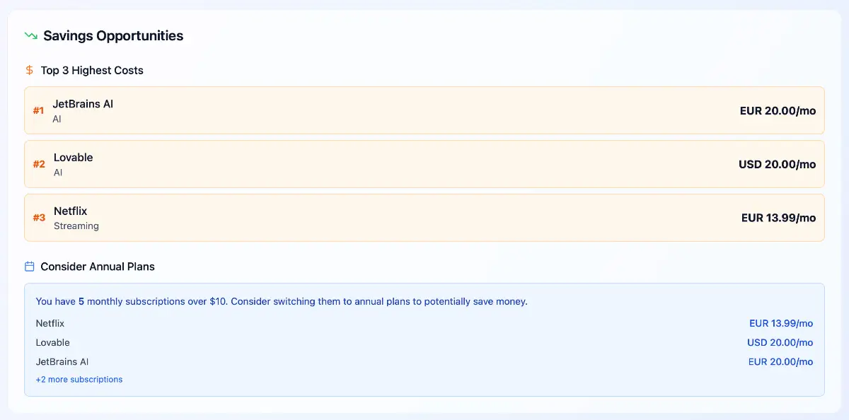 SeeSubs screenshot 2