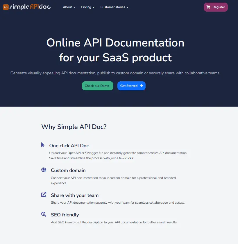 SimpleAPIDoc screenshot 1