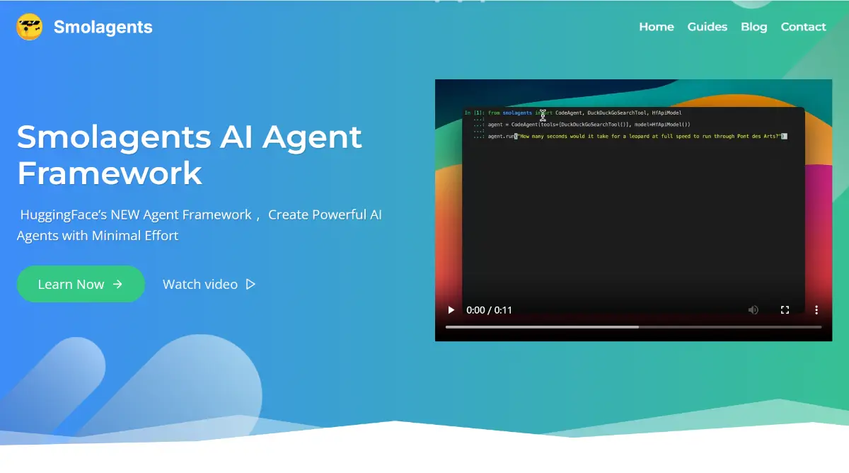 SmolAgents screenshot 1