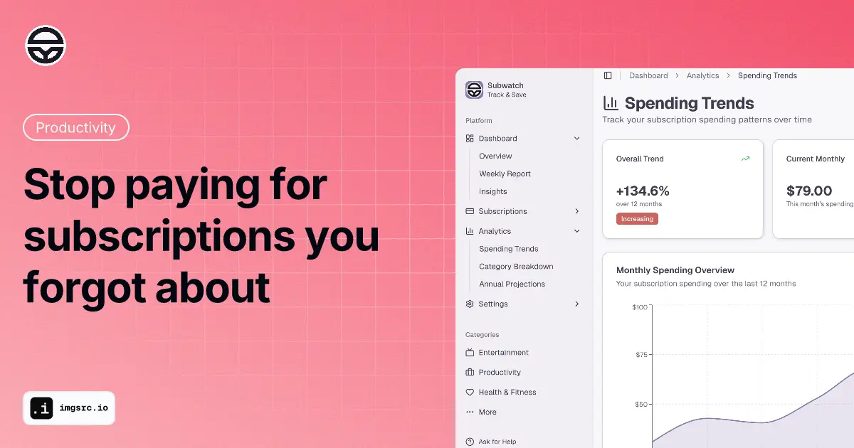Subwatch Subscription Tracker screenshot 1