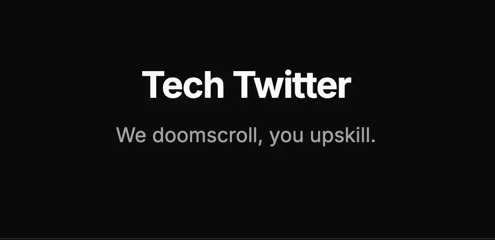 Tech Twitter screenshot 1