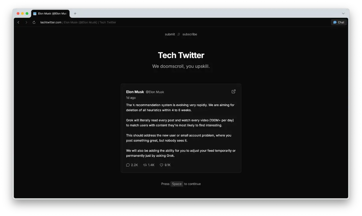 Tech Twitter screenshot 3