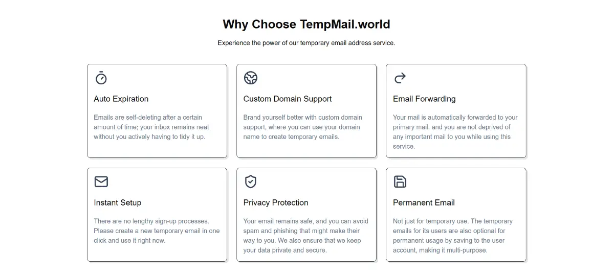 Tempmail.World screenshot 2