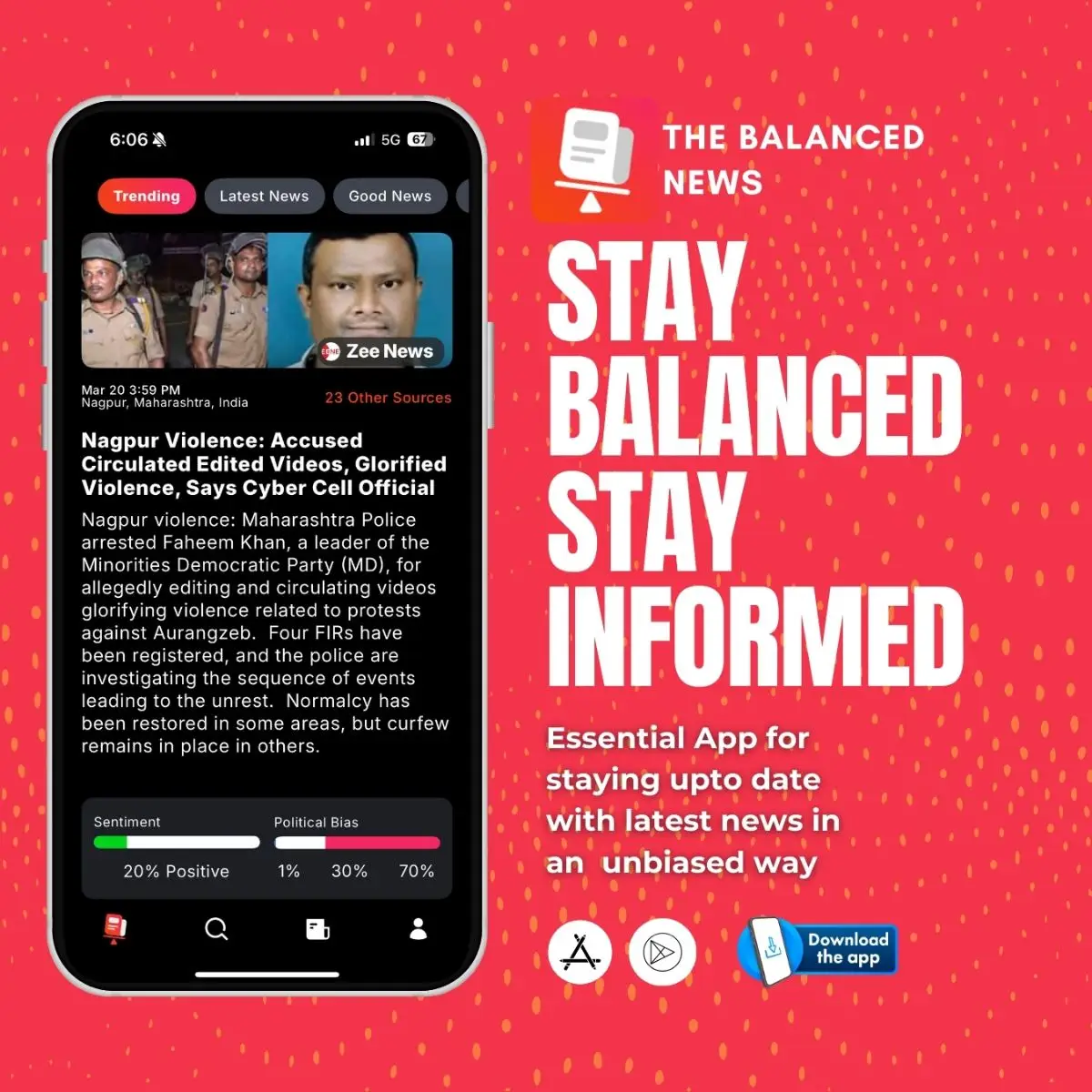 The Balanced News screenshot 1