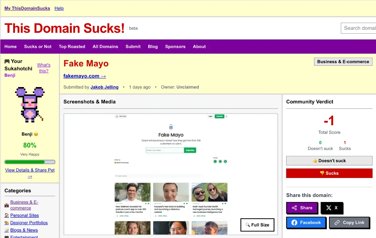 This Domain Sucks! screenshot 2