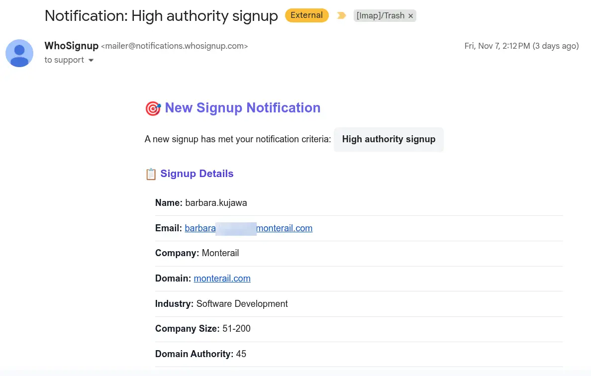 WhoSignup screenshot 3