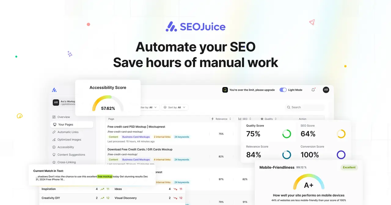 SEOJuice screenshot 1