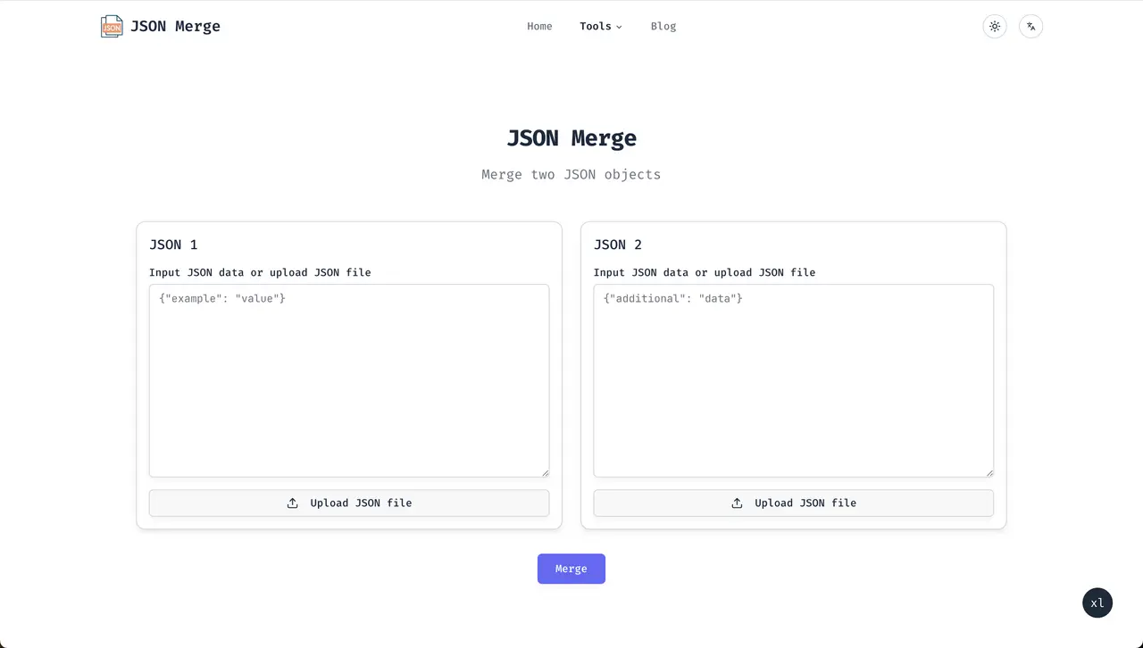 JSON Merge product image