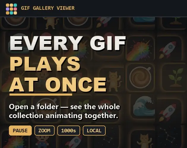 Animated GIF Gallery Viewer screenshot 1