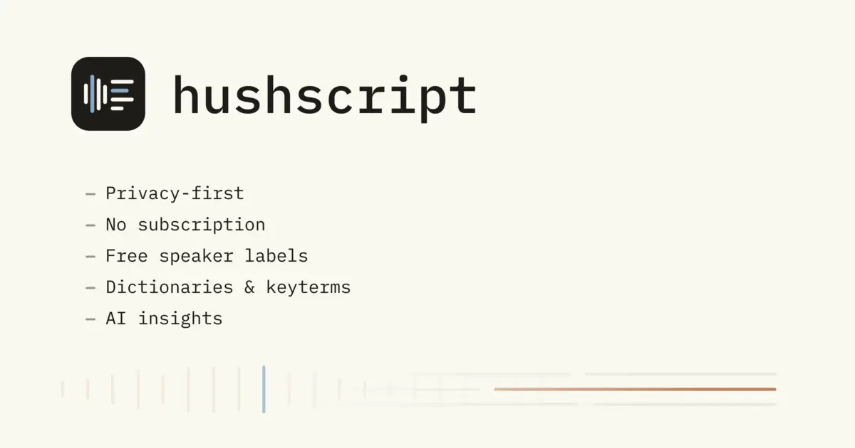 Hushscript screenshot 1