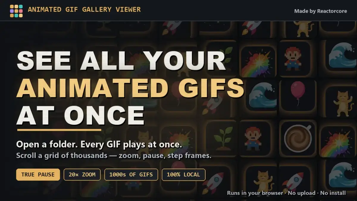 Animated GIF Gallery Viewer screenshot 3