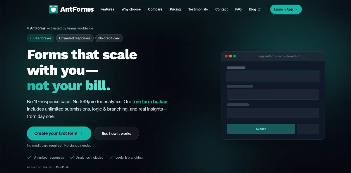 AntForms screenshot 1