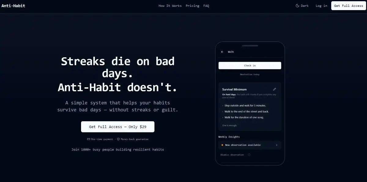 Anti-Habit screenshot 1