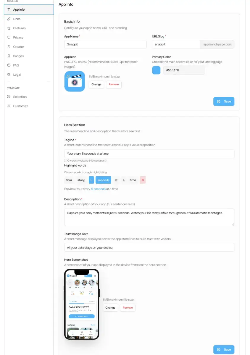 AppLaunchPage screenshot 2