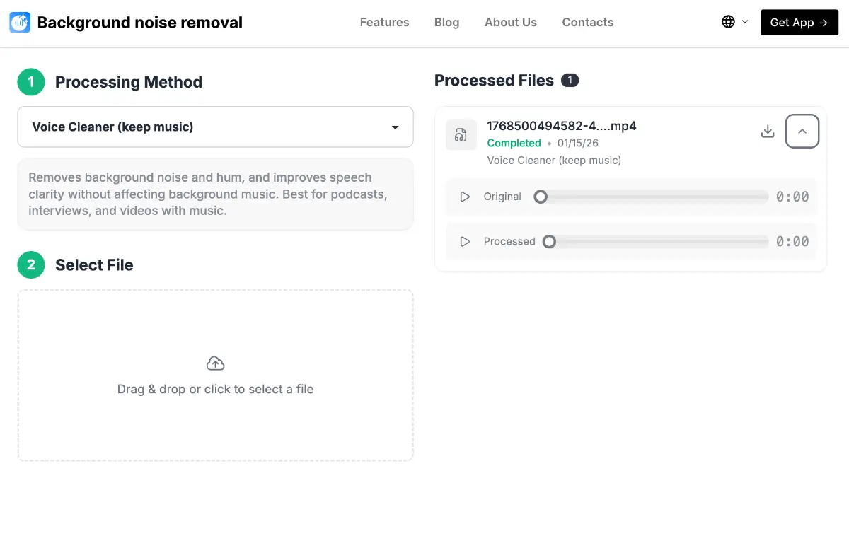 Background Noise Removal screenshot 2