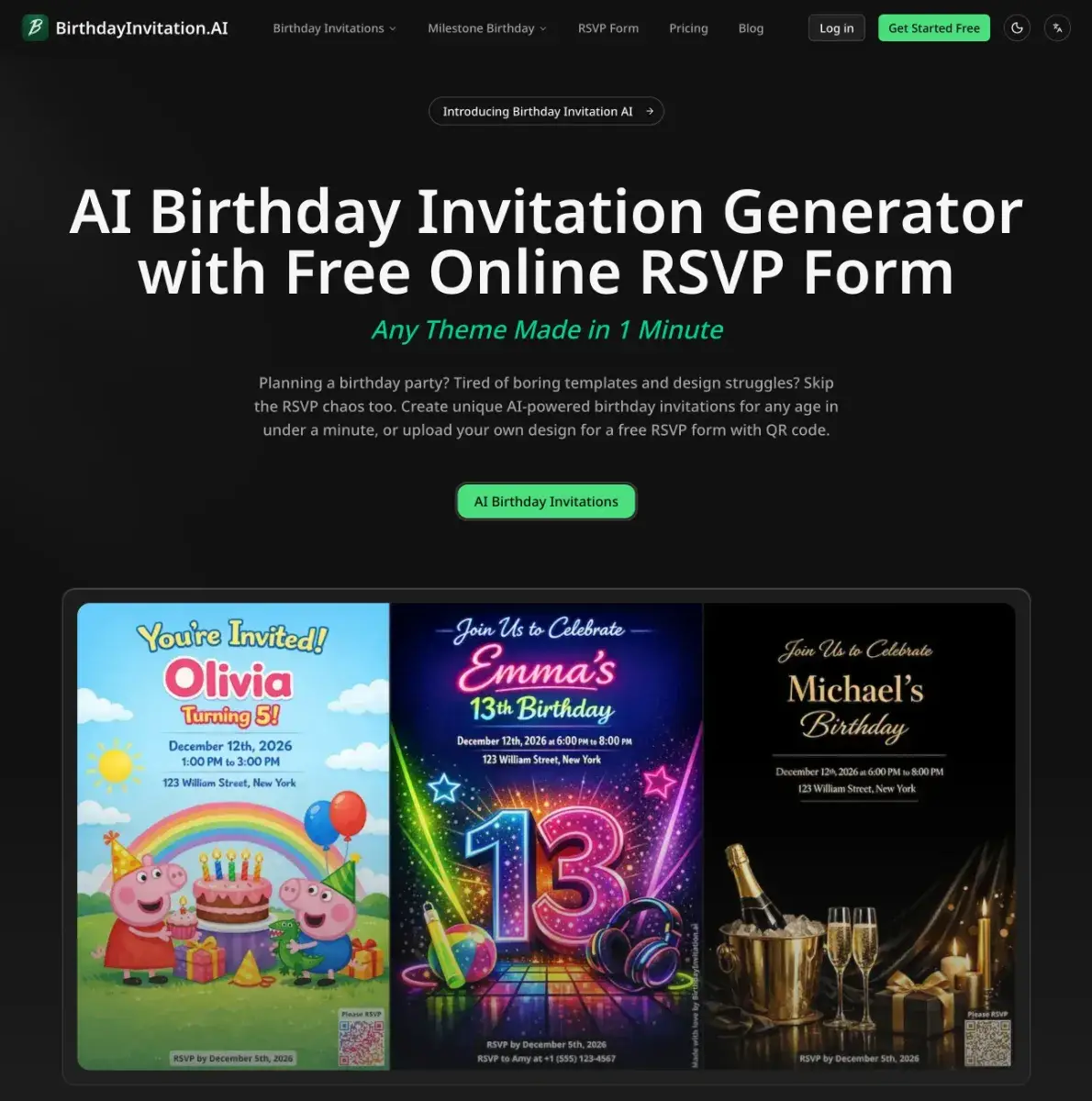 Birthday Invitation AI screenshot 2