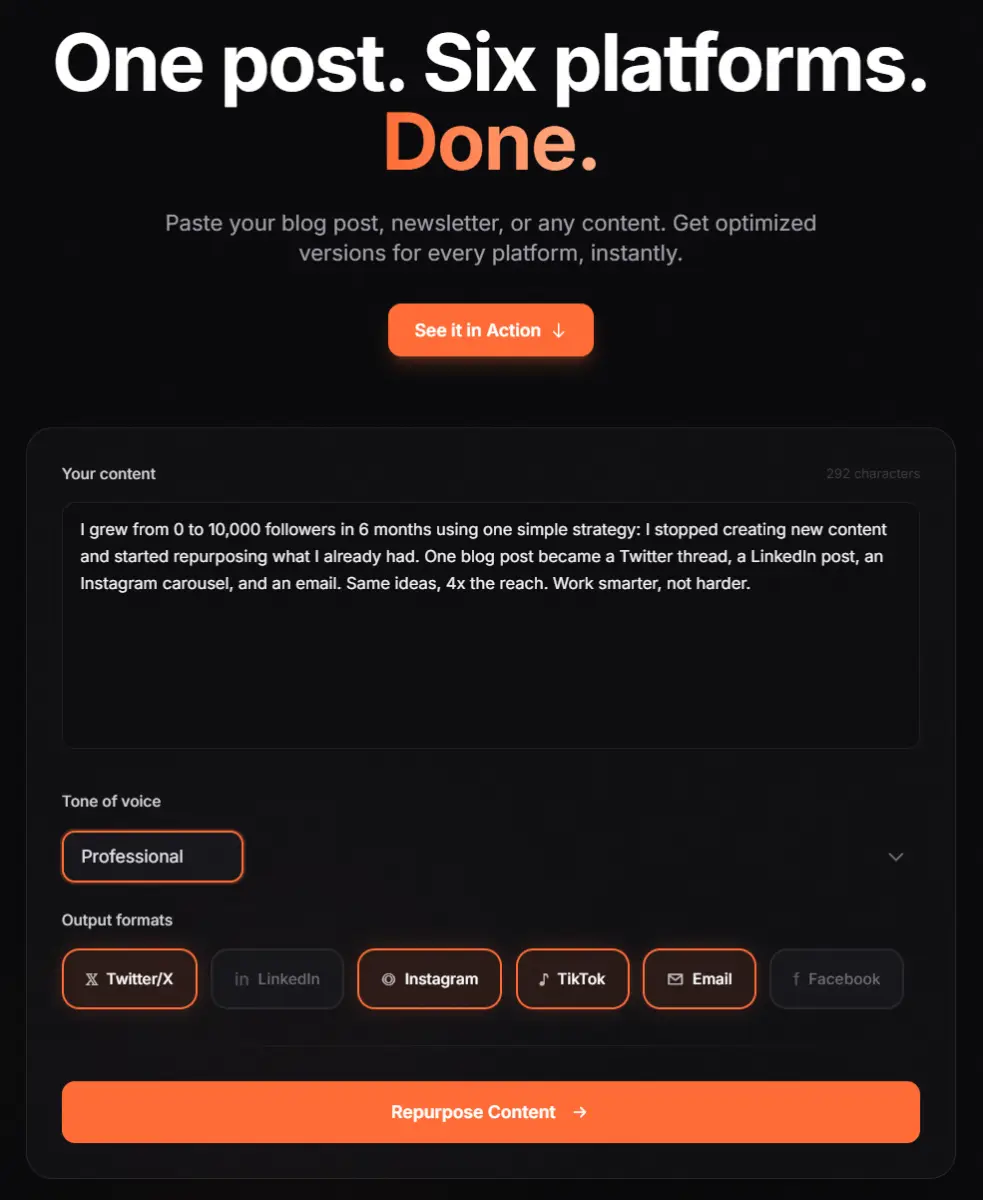 contentsplit screenshot 1