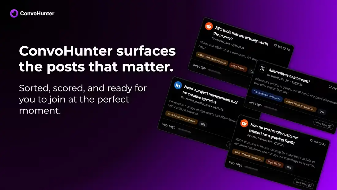ConvoHunter screenshot 2